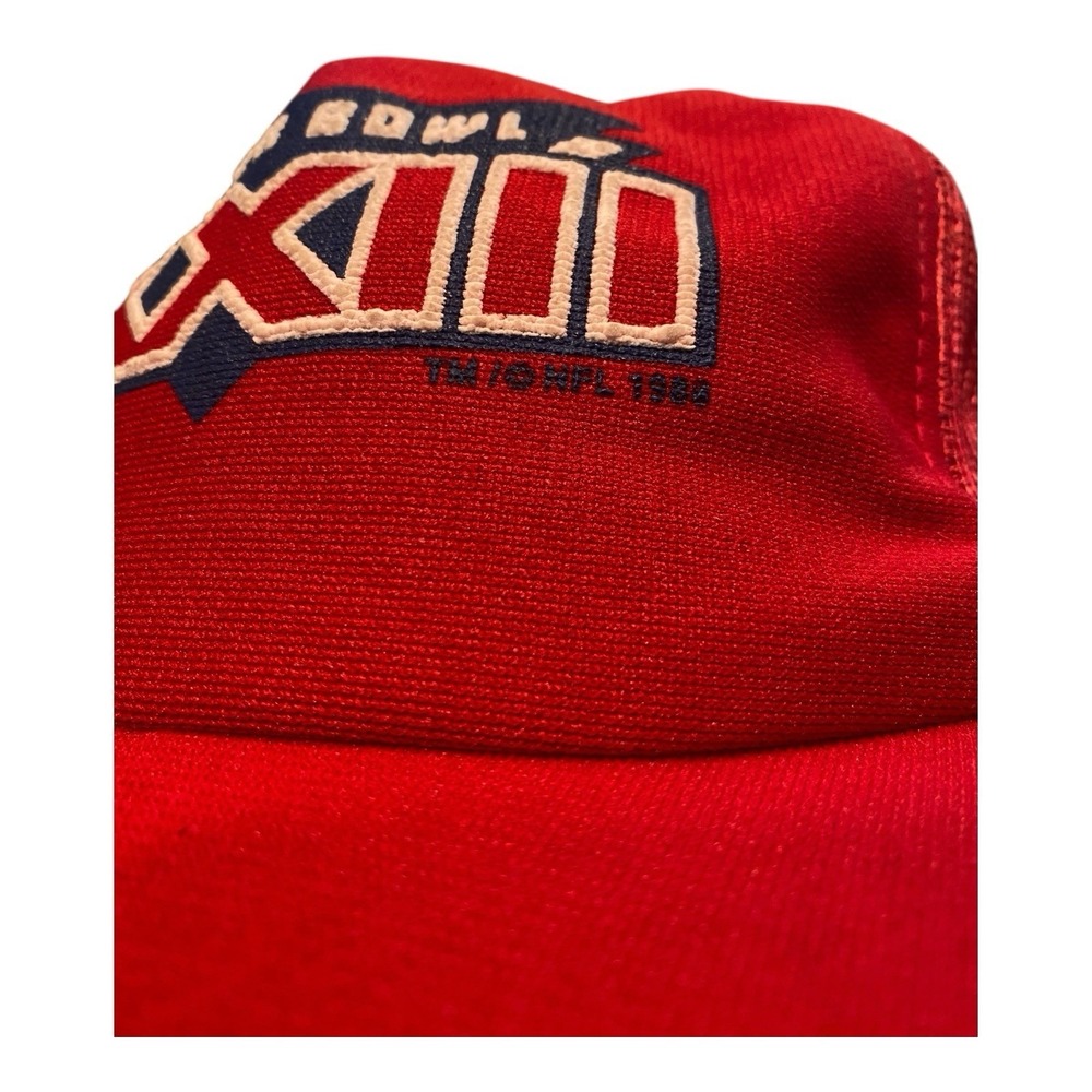 Super Bowl XXIII 23 Trucker Hat Cap Football NFL Winston Snapback USA Red Vtg - Picture 2 of 8